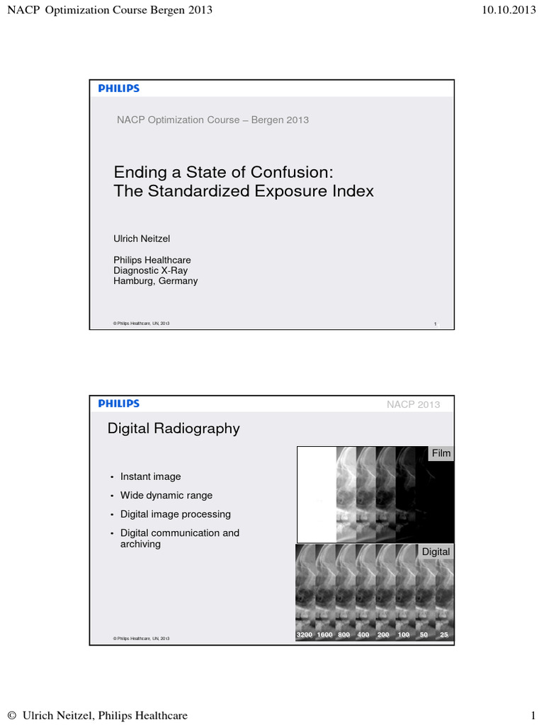 Standardized Exposure Index in Radiography | PDF | Radiography | Film Speed