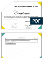 Certificado Direitos Humanos