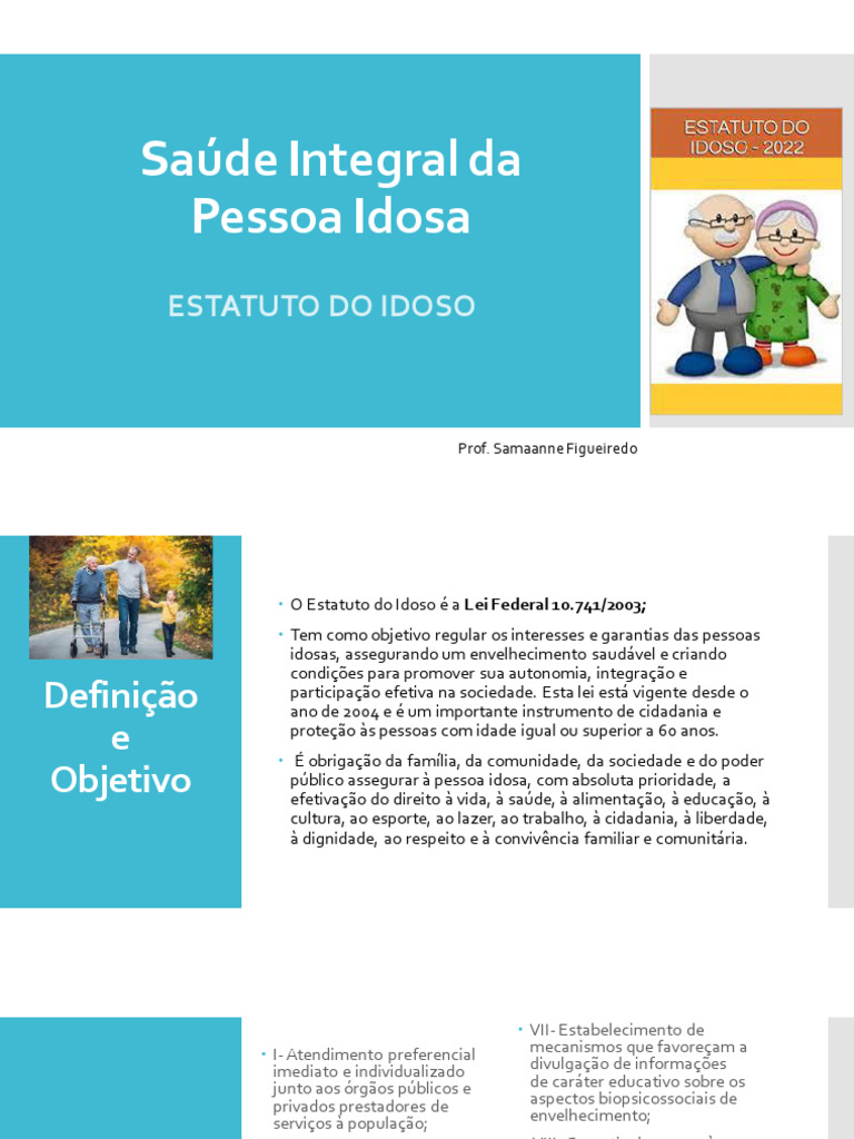 Direitos e Garantias do Idoso | PDF | Família | Terceira idade