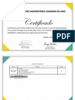 Certificado Procurando Emprego