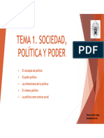 Tema 1. Sociedad, Política y Poder