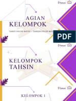 Kelompok Tahsin Tahfizh Dan Admin