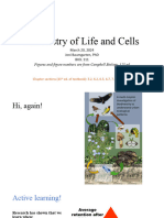 Week 1 Chemistry of Life and Cells