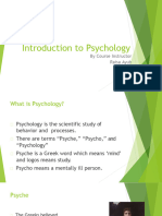 [Lecture - 1] Introduction to Psychology
