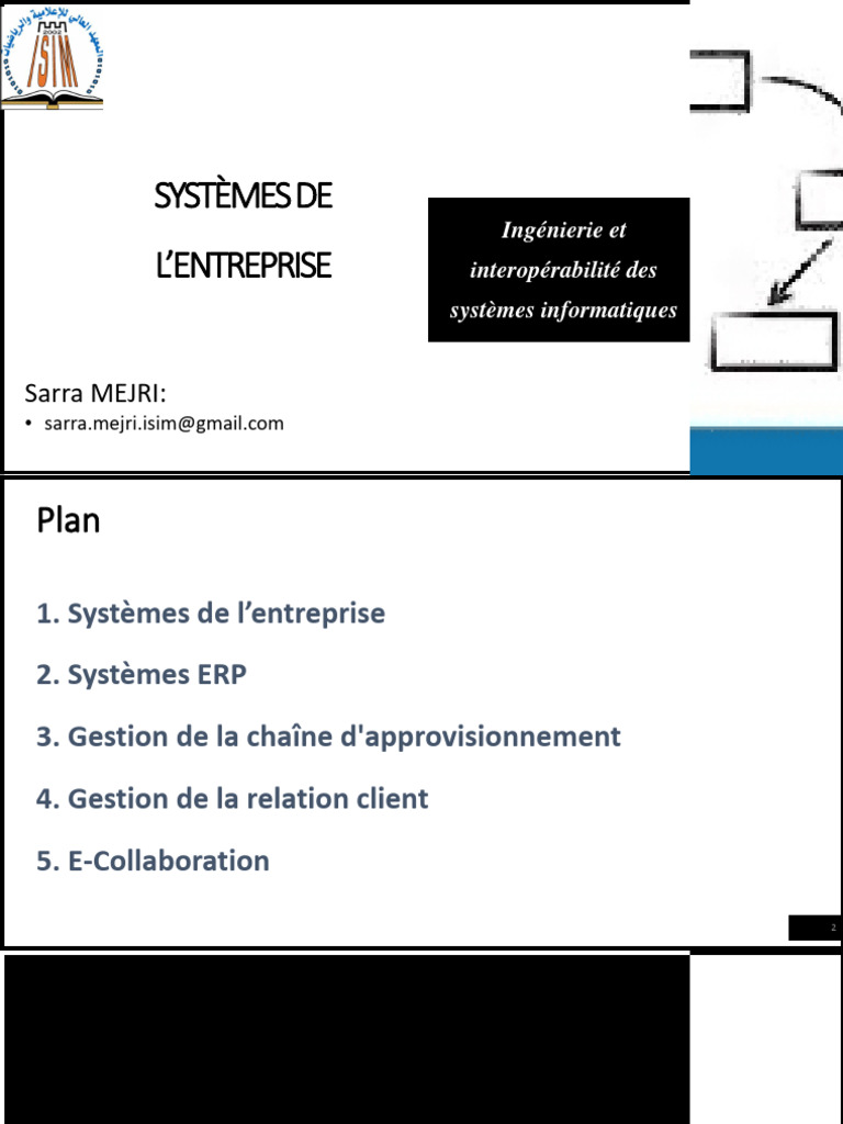 Systèmes d'Entreprise et ERP: Optimisation | PDF | Progiciel de gestion ...