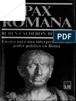 Pax Romana. Ensayo Para Una Interpretación Del Poder Político en Roma (Rubén Calderón Bouchet)