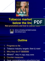 Tobacco Marketing Below The Line: New Promotions and How To Counter Them