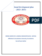 Institutional Development Plan 2023-33