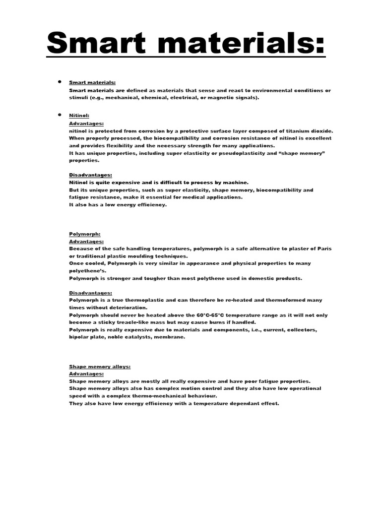 Smart Materials Pdf
