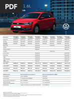 VW NBD Polo 1 6 Service Pricing Guide