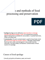 7. Food Processing and Preservation