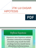 12. STATISTIK UJI DASAR UJI HIPOTESIS (1)