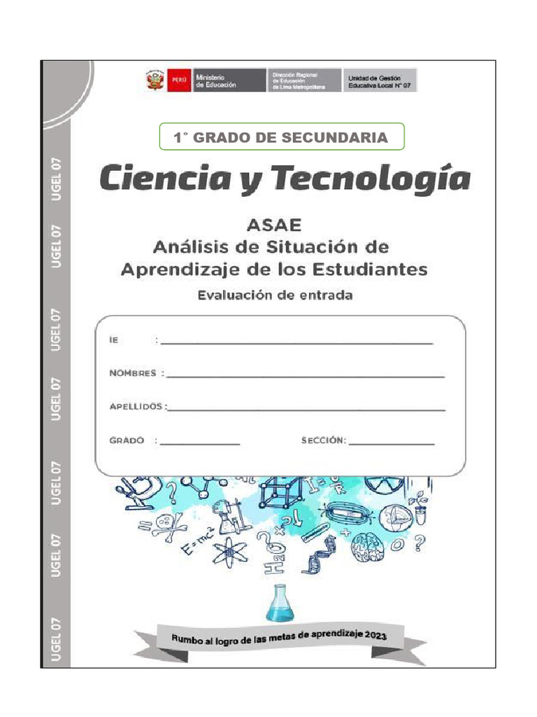 Evaluacion de Salida Primer Grado Ciencia y Tecnologia 2023 | PDF ...