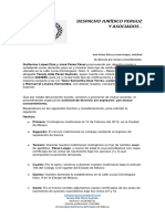 Despacho Jurídico Perguz Y Asociados .: Guillermo López Díaz y José Pérez Pérez Promoviendo Por Derecho Propio y