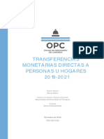 Transferencias Monetarias Directas A Personas U Hogares 2019 2021 Diciembre 2022