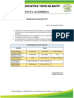 Resoluciones Observación de Clases