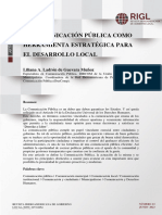 La Comunicacion Publica Como Herramienta Estrategica para El Desarrollo Local NJI7