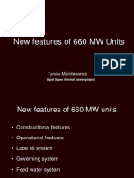 Features of 660 Mw Units