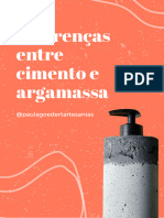 Confeção de Peças em Cimento - Apostila Diferenças Dos Materiais