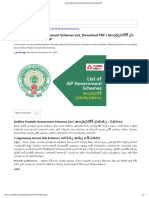 Andhra Pradesh Government Schemes List, Download PDF