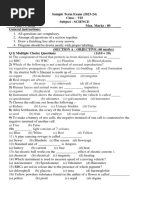 Class - VII Science Sample Paper TERM 2