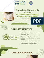 Developing Online Marketing Activities For Co Mem HomeLab Company's Coconut Coffee Scrub Product