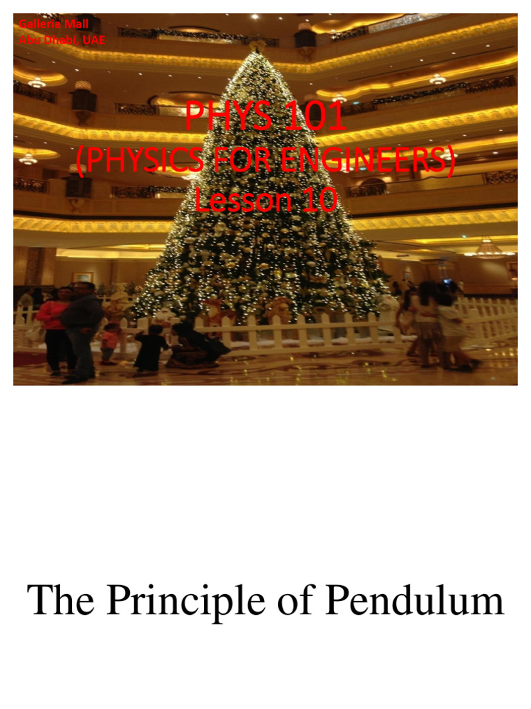 Understanding Pendulum Motion Principles | PDF | Oscillation | Pendulum