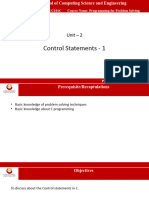 Control Statments-If Else