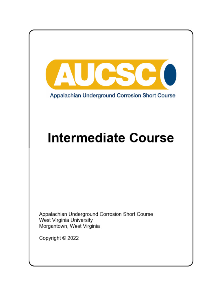 AUCSC Intermediate Text 040722 | PDF | Corrosion | Anode