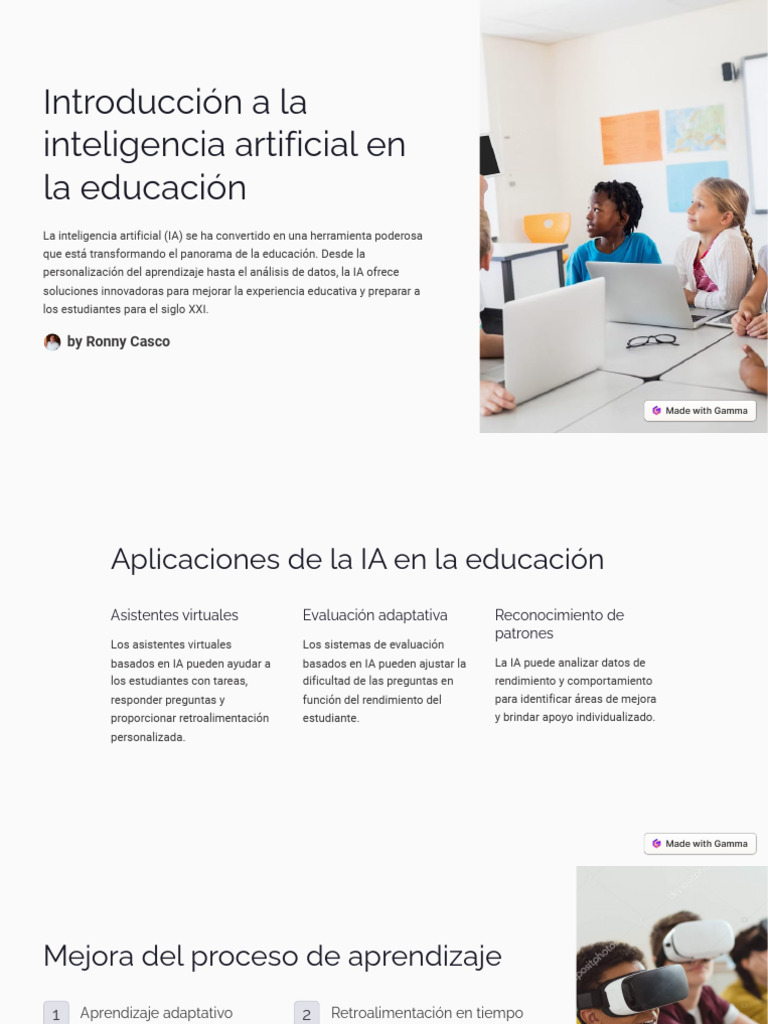 Introducción a la IA en Educación | PDF | Inteligencia artificial ...