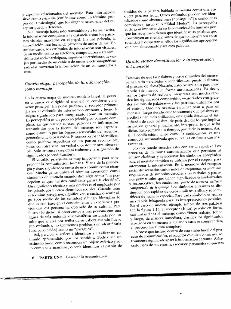 Defleur 18 A 21 | PDF | Comunicación | Percepción