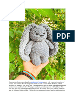 Coal Amigurumi Bunny Free PDF Pattern