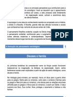 3. A formação do pensamento sociológico