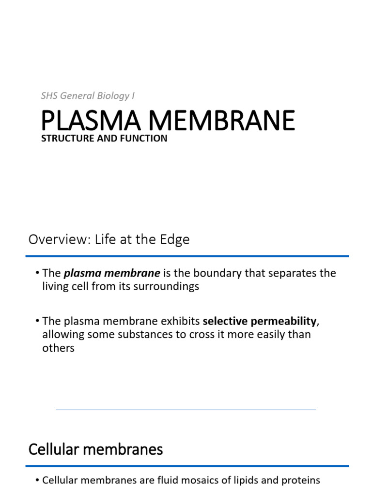 Cell Membrane | PDF | Cell Membrane | Cell Signaling