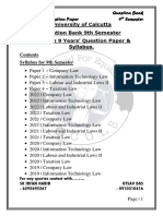 9th Semester Question Bank