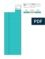 Plantilla de Excel para Inventario Bar