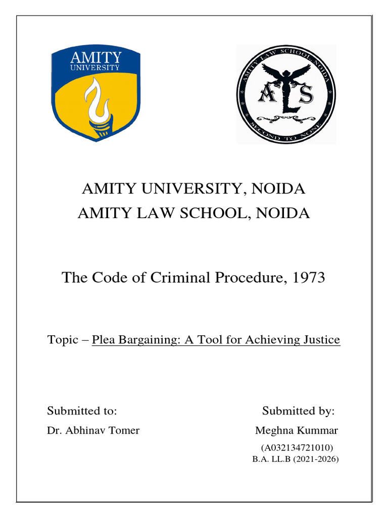 Plea Bargaining in Indian Criminal Law | PDF | Plea Bargain | Plea