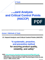 hazard analysis and critical control 