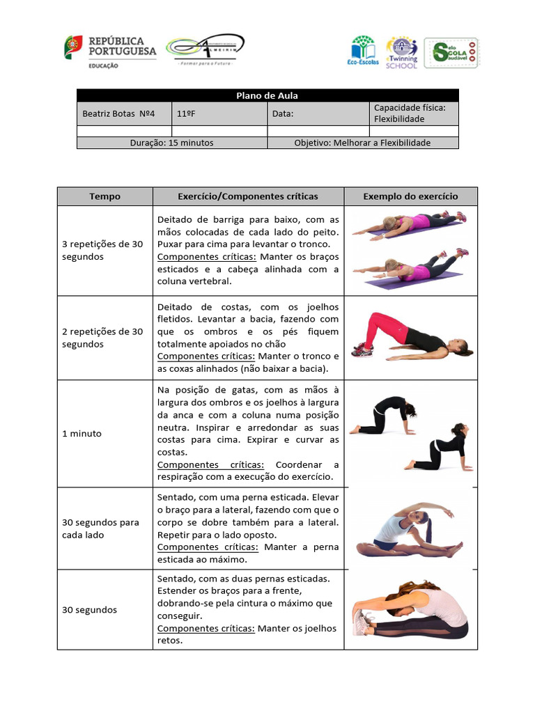 Aula de Alongamento para Flexibilidade | PDF