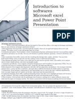 Introduction To Softwares Microsoft Excel and Power Point - Unit 3