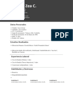 Plantilla CV 1 Gratis InfoJobs