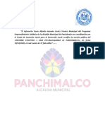 Informe Ejecutivo 1 2020 Pes-Municipalidad de Panchimalco Versión Pública