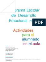 Programa Escolar de Desarrollo Emocional