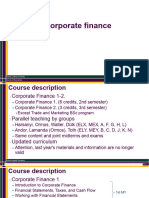 Corporate Finance 1 - 2 Lecture