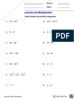 Exponents Multiplication