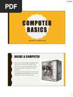 Computer Basics - Inside A Computer - PowerPoint