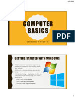Computer Basics - Navigating Windows OS - PowerPoint