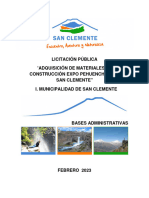 Bases de Licitacion Materiales de Construccion Expo Pehuenche 2023