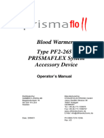 EM00000183 Stihler Electronic GMBH - Prismaflo II Blood Warmer Type PF2-265 Prismaflex System Accessory Device Operator's Manual