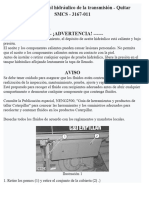 Válvula de control hidráulico de la transmisión